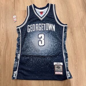 Mitchell & Ness Navy Blue Allen Iverson Jersey